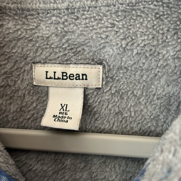 LL Bean Women's Fleeced Lined Cotton Plaid Flannel Shirt Jacket Hooded Size XL - Picture 2 of 9